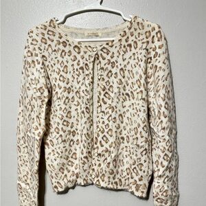 Leopard Print Button-Up Cardigan